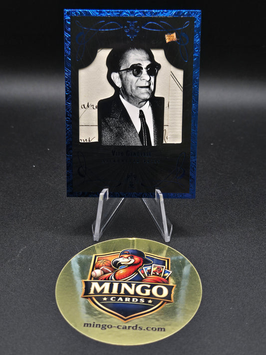 2025 Pieces of the Past Vito Genovese R-196 Blue Relic Silhouette 41/50 Mobsters