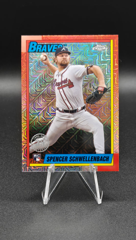 2025 Topps / Topps Chrome Spencer Schwellenbach Rookie Auto + Foil Parallel