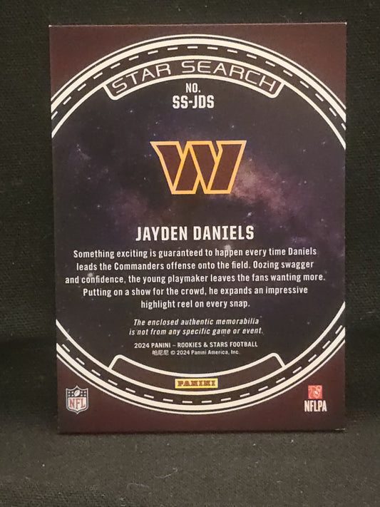 2024 Rookies & Stars Jayden Star Search Patch Jayden Daniels /399 #SS-JDS