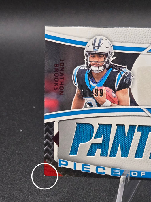 2024 Certified Jonathon Brooks POTGS-JB Piece of the Game Jersey Auto RC 11/99