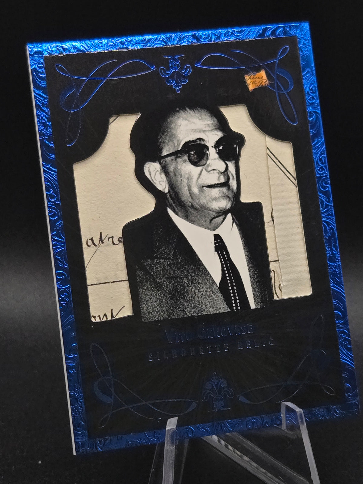 2025 Pieces of the Past Vito Genovese R-196 Blue Relic Silhouette 41/50 Mobsters