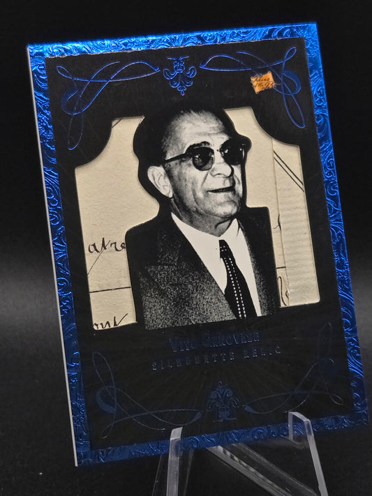 2025 Pieces of the Past Vito Genovese R-196 Blue Relic Silhouette 41/50 Mobsters