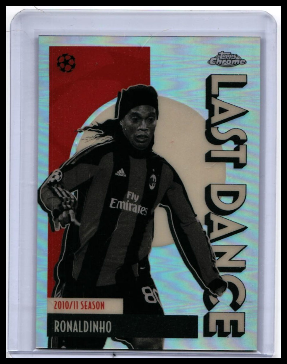 2010-11 Topps Chrome UEFA Champions League Ronaldinho AC Milan #LD-9 Refractor — front