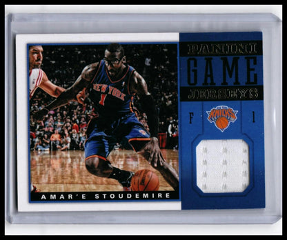 2012-13 Panini Game Jerseys Amar'e Stoudemire #13 Knicks Jersey Relic — front