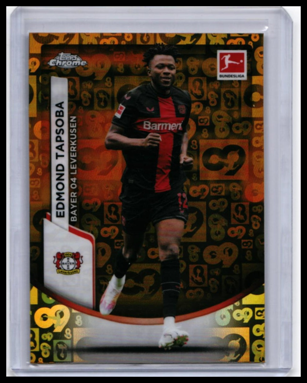 2022-23 Topps Chrome Bundesliga Edmond Tapsoba #64 Refractor Bayer Leverkusen — front