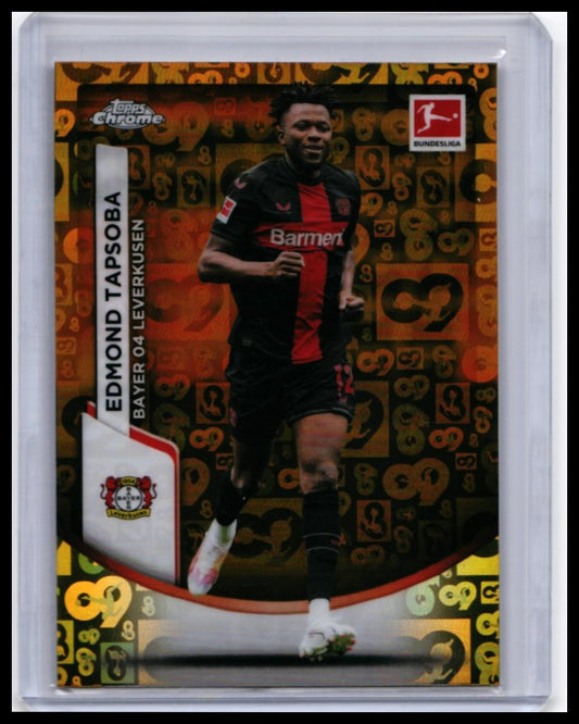 2022-23 Topps Chrome Bundesliga Edmond Tapsoba #64 Refractor Bayer Leverkusen — front