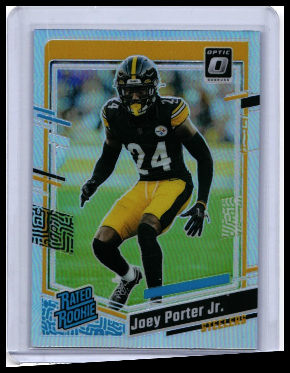 2023 Donruss Optic Joey Porter Jr. RC #287 Rated Rookie Holo Steelers — front