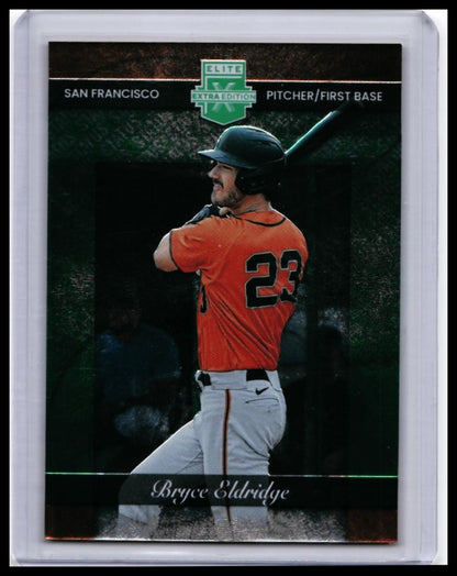 2023 Panini Elite Extra Edition Bryce Eldridge RC #132 321/499 Giants — front