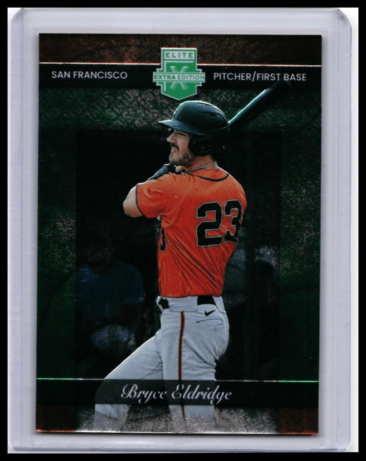 2023 Panini Elite Extra Edition Bryce Eldridge RC #132 321/499 Giants — front