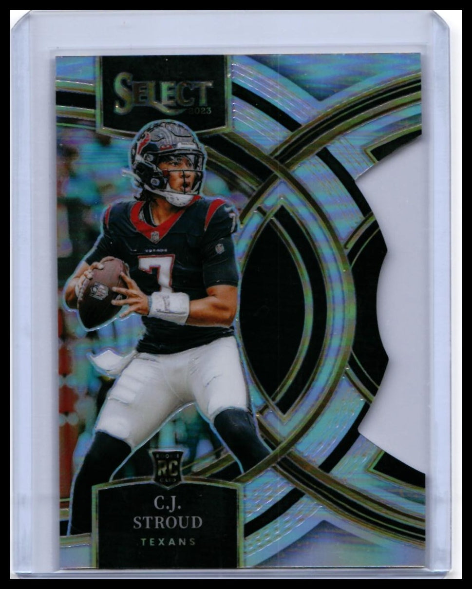 2023 Panini Select C.J. Stroud RC #183 Premier Silver Prizm Texans Rookie — front