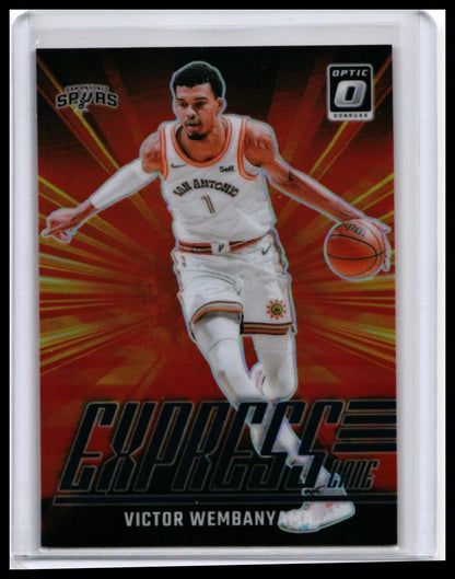 2024-25 Donruss Optic Victor Wembanyama Express Lane #19 San Antonio Spurs — front