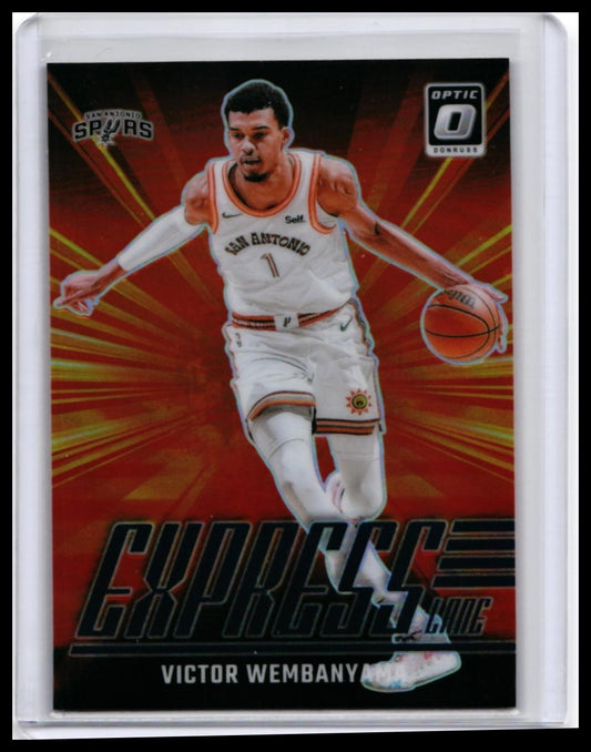 2024-25 Donruss Optic Victor Wembanyama Express Lane #19 San Antonio Spurs — front