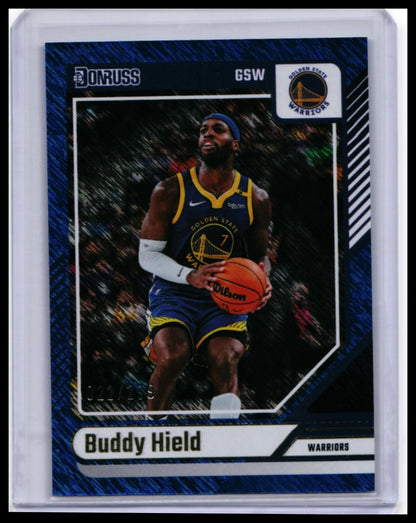 2024-25 Panini Donruss Buddy Hield #78 Blue Parallel /199 Warriors — front