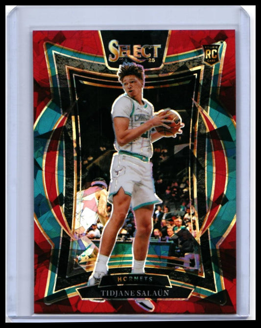 2024-25 Panini Select Tidjane Salaün RC #95 Concourse Red Parallel Hornets — front