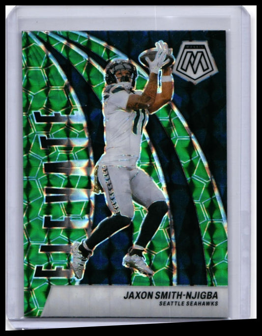 2024 Panini Mosaic Jaxon Smith-Njigba Elevate Green Mosaic #17 Seahawks — front