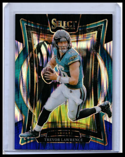 2024 Panini Select Trevor Lawrence Concourse Blue Prizm #98 Jaguars — front