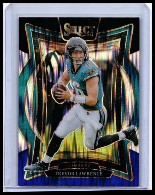 2024 Panini Select Trevor Lawrence Concourse Blue Prizm #98 Jaguars — front