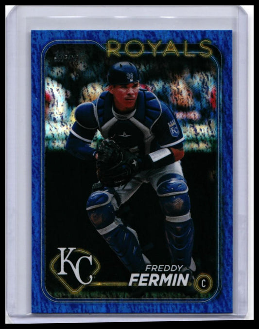 2024 Topps #536 Freddy Fermin Blue Parallel Kansas City Royals — front