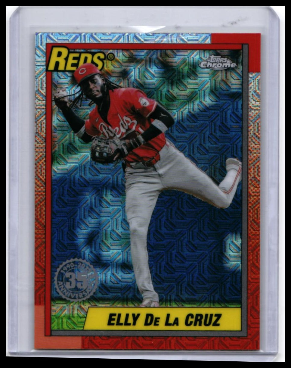 2024 Topps Chrome Elly De La Cruz #16 Refractor Cincinnati Reds — front