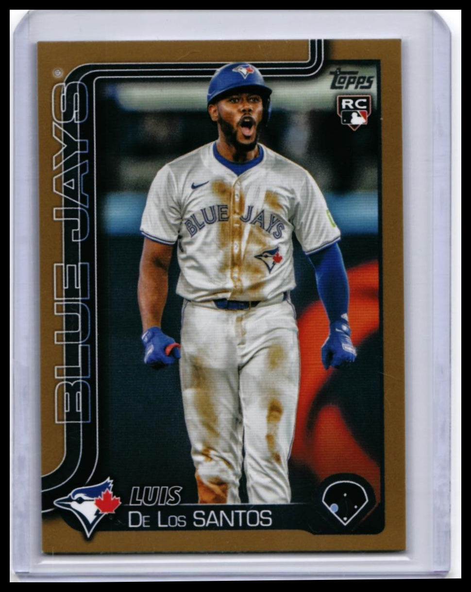 2024 Topps Series 1 Luis De Los Santos RC #13 Gold Parallel Blue Jays — front