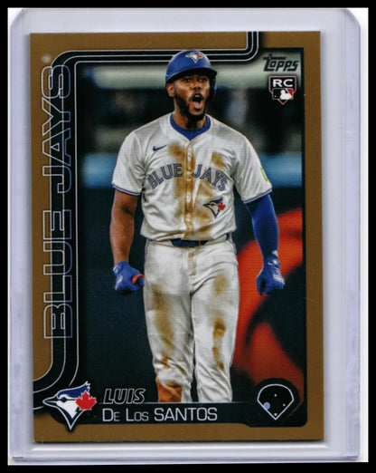 2024 Topps Series 1 Luis De Los Santos RC #13 Gold Parallel Blue Jays — front