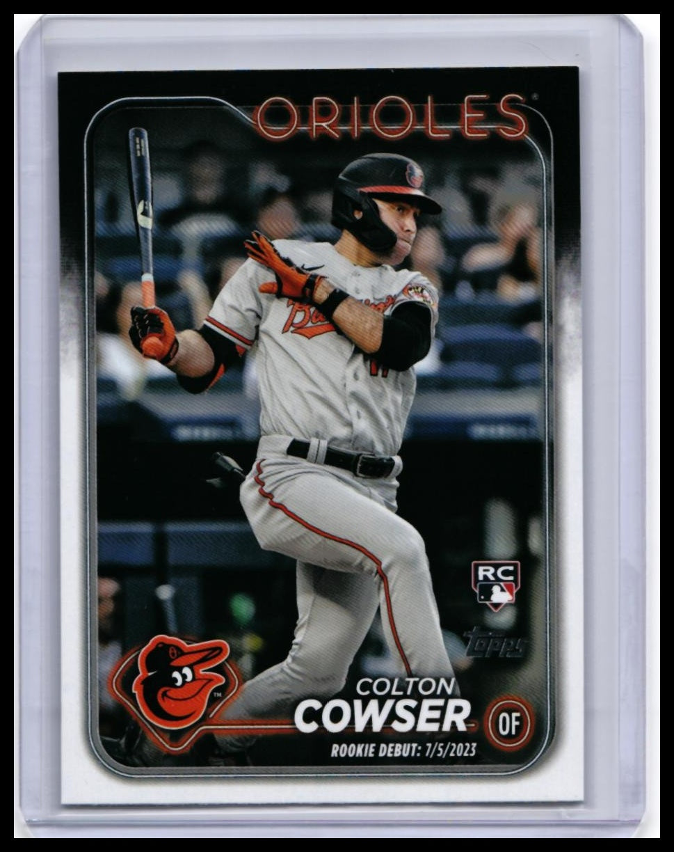 2024 Topps Update Colton Cowser RC #US72 Baltimore Orioles Rookie — front