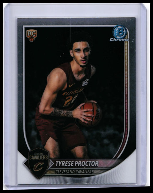 2025-26 Bowman Chrome Tyrese Proctor RC #BCV-55 Cleveland Cavaliers Rookie — front
