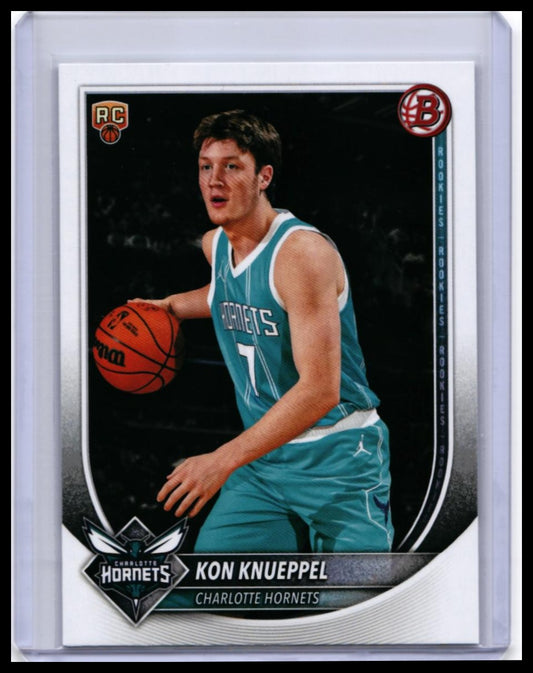 2025-26 Bowman Kon Knueppel RC #4 Charlotte Hornets Rookie Card — front