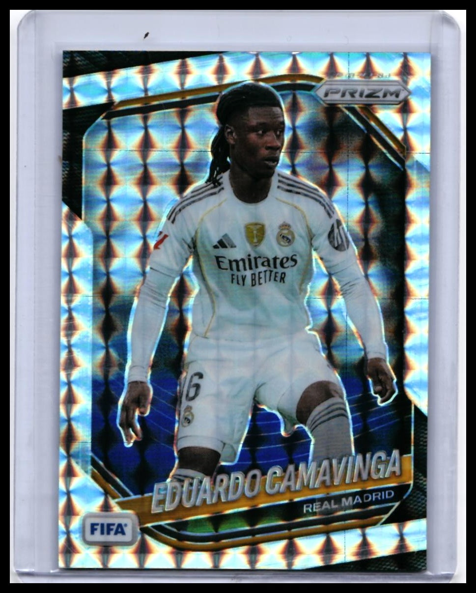 2025-26 Panini Prizm FIFA Soccer Eduardo Camavinga #188 Real Madrid — front
