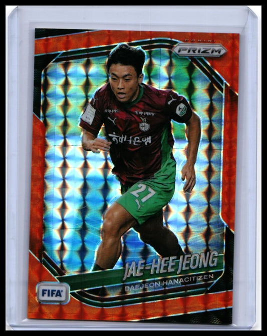 2025-26 Panini Prizm FIFA Soccer Jae-Hee Jeong #40 Orange Prizm /299 Daejeon HanaCitizen — front