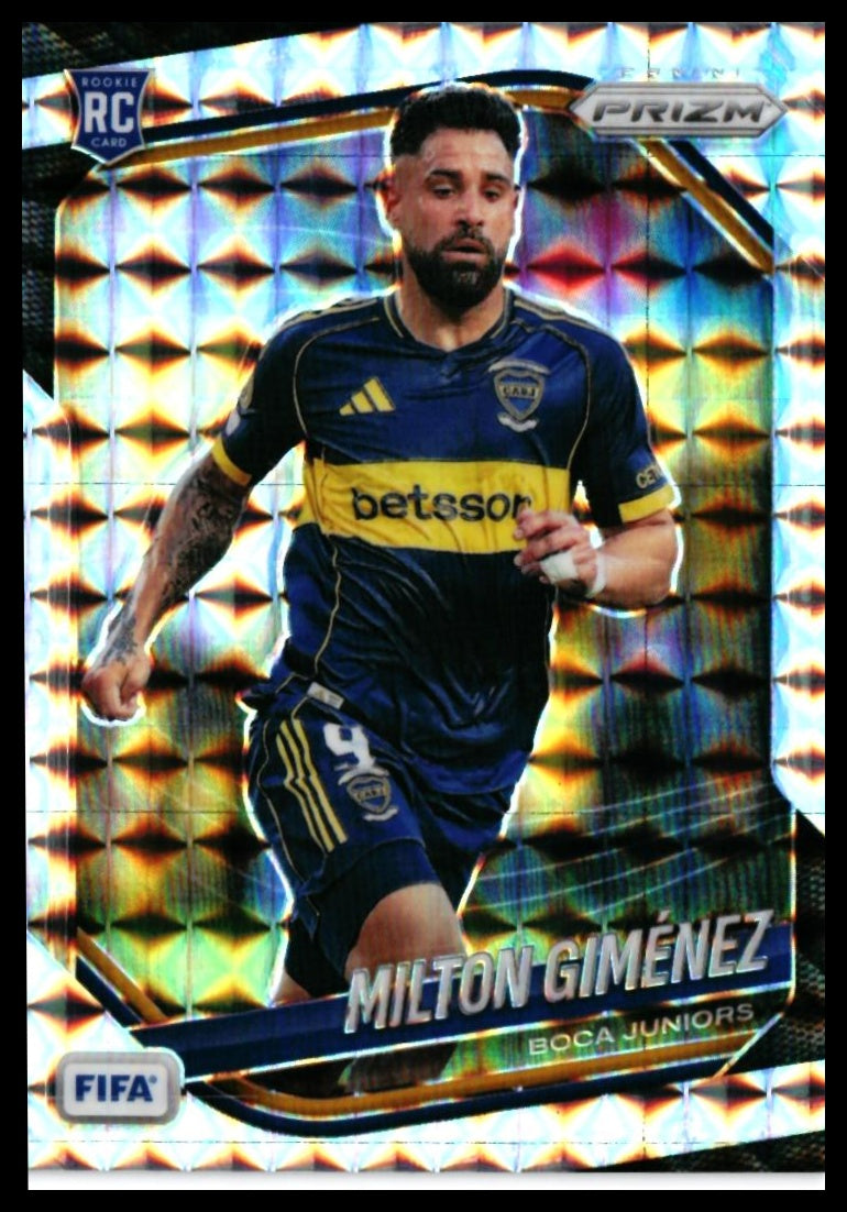 2025-26 Panini Prizm FIFA Soccer Milton Giménez RC #172 Boca Juniors — front