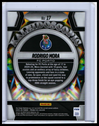 2025-26 Panini Prizm FIFA Soccer Rodrigo Mora #17 FC Porto — back