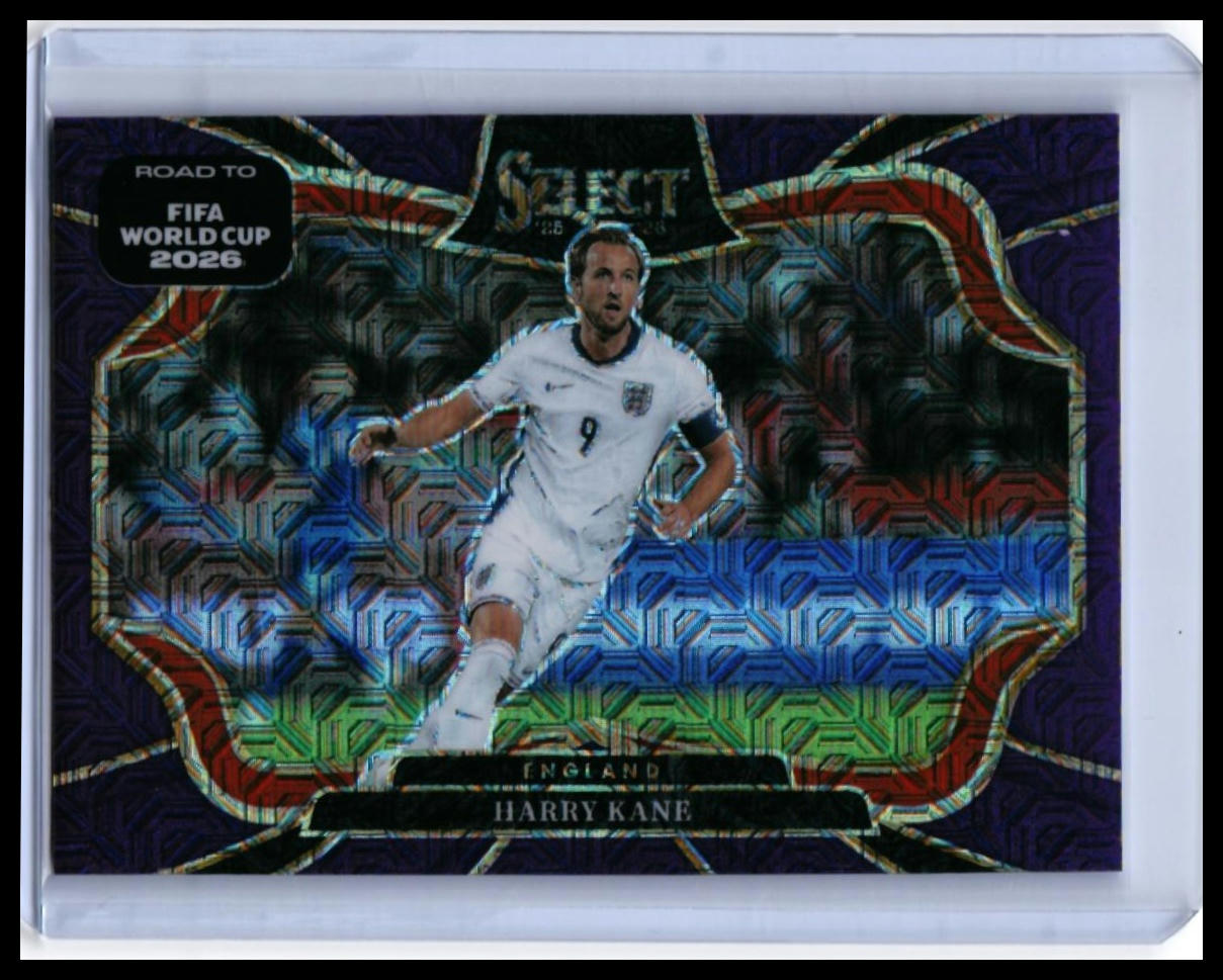 2025-26 Panini Select Road to FIFA World Cup 2026 Harry Kane #208 Field Level Prizm England — front