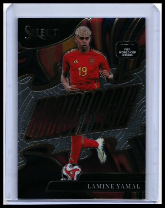 2025-26 Panini Select Road to FIFA World Cup 2026 Lamine Yamal #22 Spain Die-Cut — front
