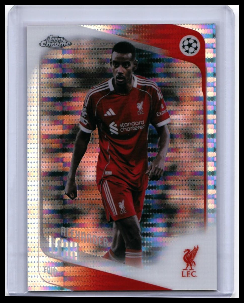 2025-26 Topps Chrome UEFA Champions League Alexander Isah Liverpool FC #116 — front