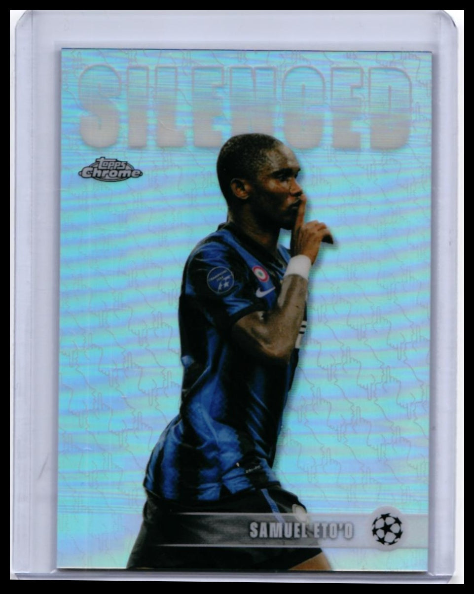 2025-26 Topps Chrome UEFA Champions League Samuel Eto'o SHW-9 Inter Milan — front