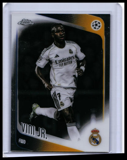 2025-26 Topps Chrome UEFA Champions League Vini Jr. #115 Real Madrid Base — front