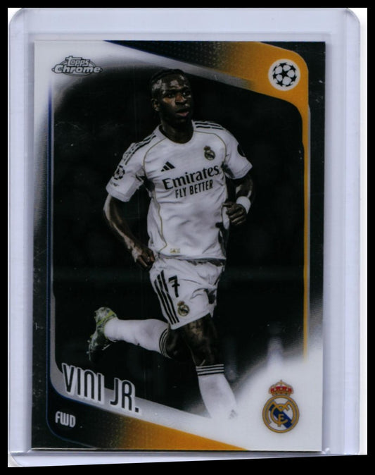 2025-26 Topps Chrome UEFA Champions League Vini Jr. #115 Real Madrid Base — front