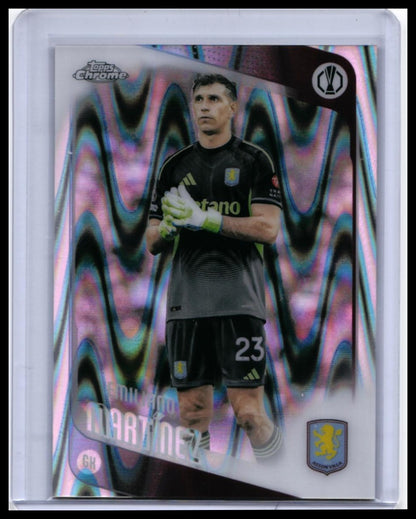 2025-26 Topps Chrome UEFA Europa League Emiliano Martínez #75 Aston Villa — front