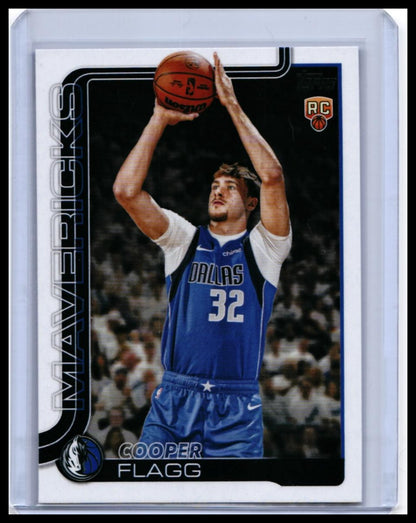 2025-26 Topps Cooper Flagg RC #201 Dallas Mavericks Rookie Card — front
