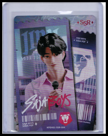 2025 KAYOU KPop Demon Hunters Jinu Saja Boys "Soda Pop" SSR #KPDH01-SSR-004 — front