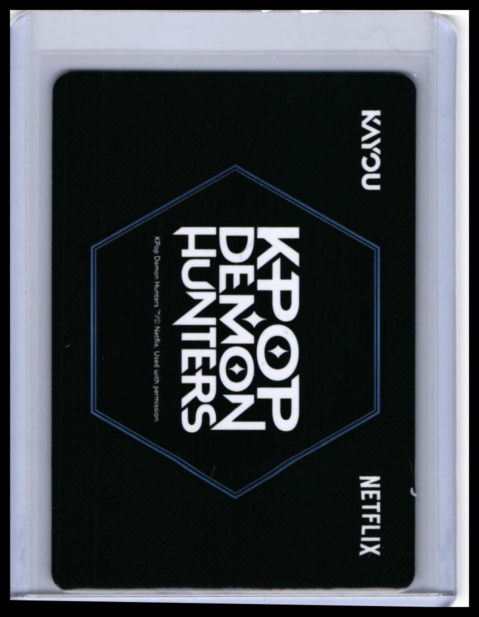 2025 Kayou KPop Demon Hunters Netflix HR Insert #KPDH01-HR-001 Reaction Card — back