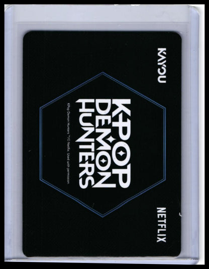 2025 Kayou KPop Demon Hunters Netflix HR Insert #KPDH01-HR-001 Reaction Card — back