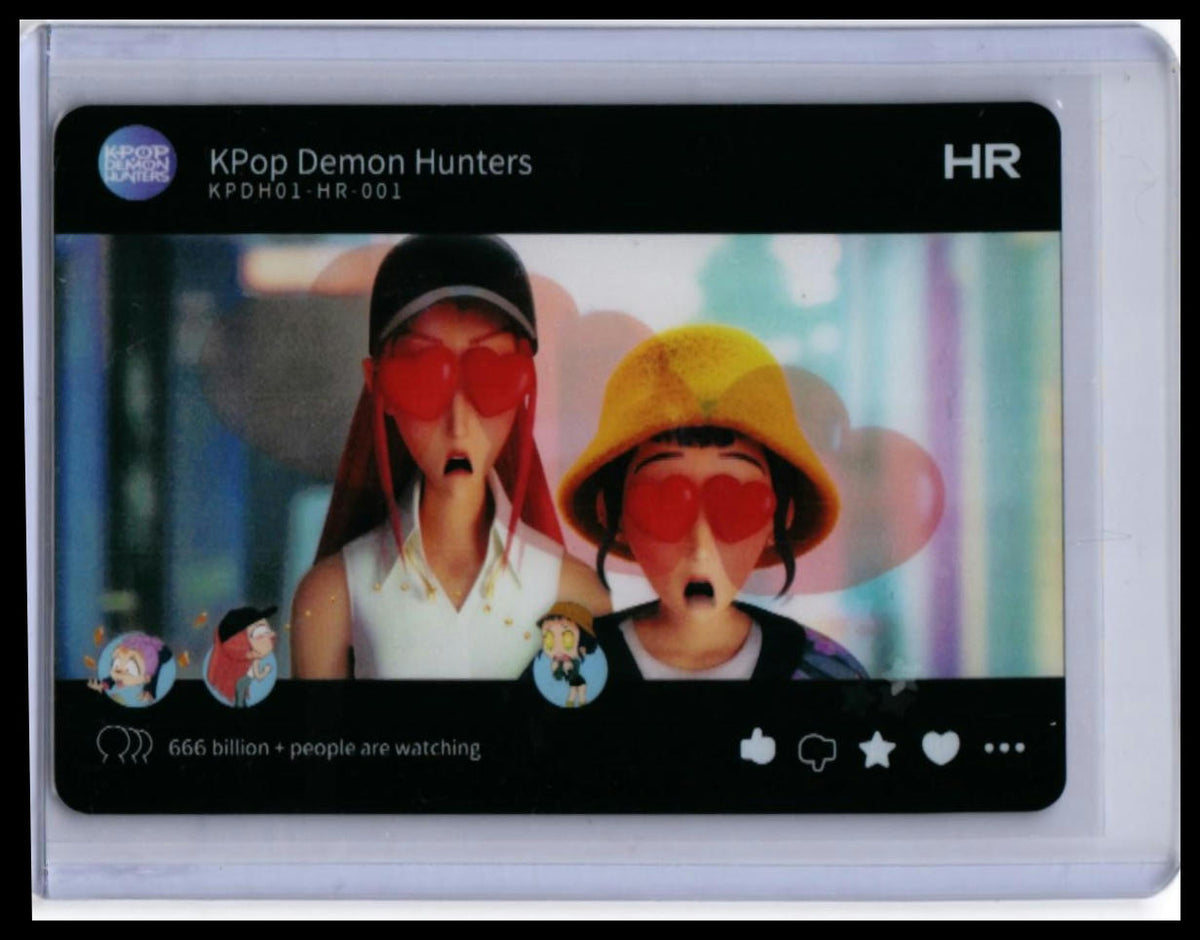 2025 Kayou KPop Demon Hunters Netflix HR Insert #KPDH01-HR-001 Reaction Card — front