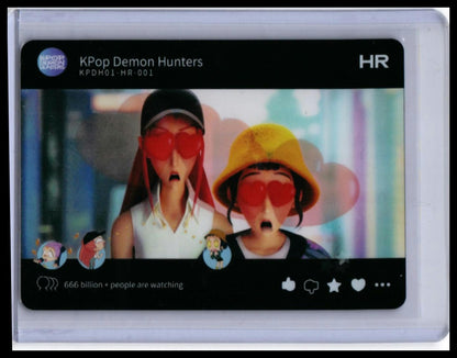 2025 Kayou KPop Demon Hunters Netflix HR Insert #KPDH01-HR-001 Reaction Card — front