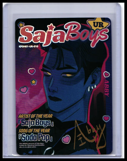 2025 KAYOU KPop Demon Hunters Saja Boys Abby UR Autograph #KPDH01-UR-010 — front