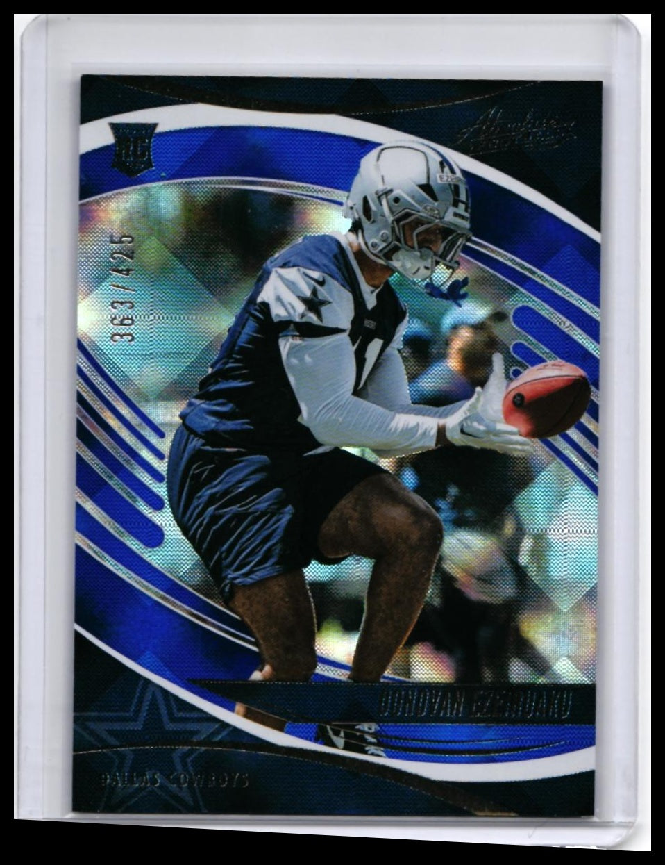 2025 Panini Absolute Football Donovan Ezeiruaku RC #119 Blue Parallel /425 Cowboys — front