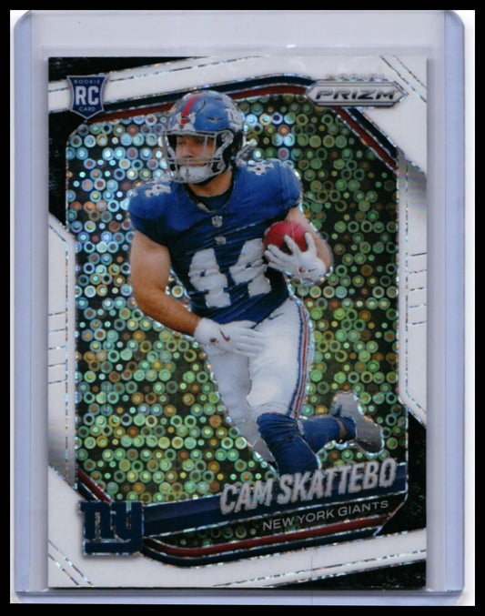 2025 Panini Prizm Cam Skattebo RC #363 Disco Parallel New York Giants Rookie — front