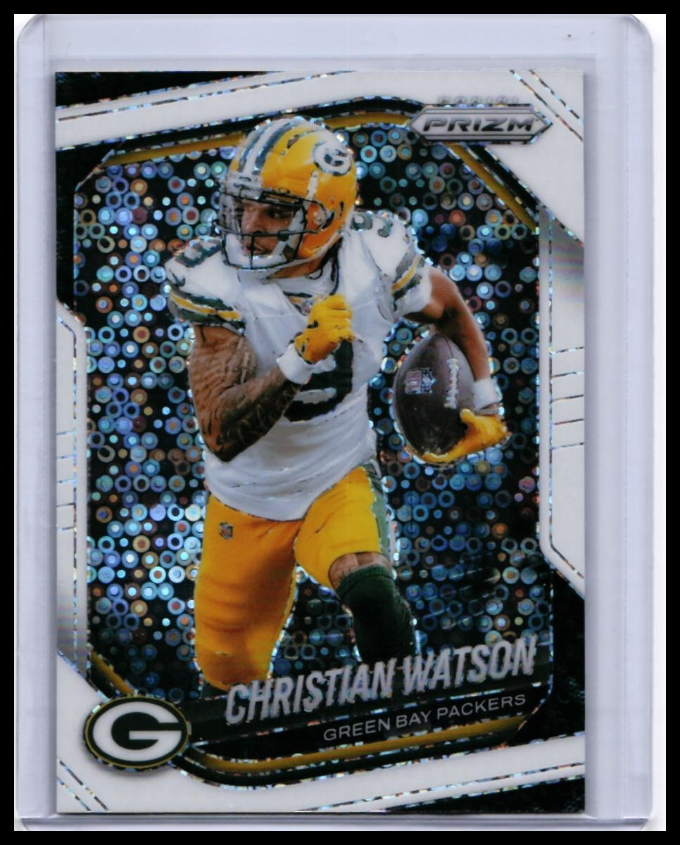 2025 Panini Prizm Christian Watson #153 Fast Break Prizm Green Bay Packers — front