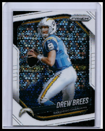 2025 Panini Prizm Football Drew Brees #266 Disco Parallel San Diego Chargers — front